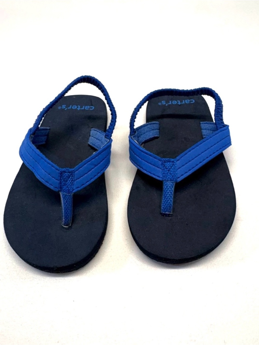 Carter's Toddler Navy Blue Backstrap Flip Flops - Excellent Like New Condition